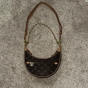 Louis Vuitton Black and Brown Shoulder Bag